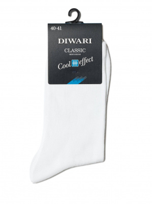 Носки мужские Diwari Classic Cool Effect 7С-23СП / белый ЧЗ