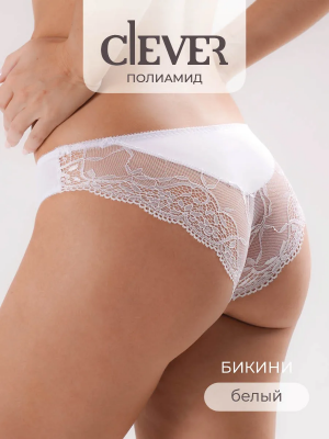 Бикини с кружевом Clever B243/1к / белый ЧЗ